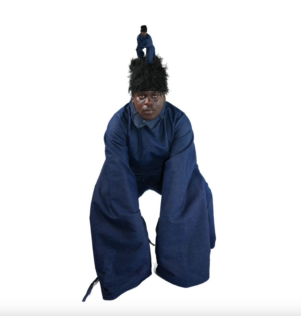 Self-centered - Extreme baggy 2000 T-shirt with Collar